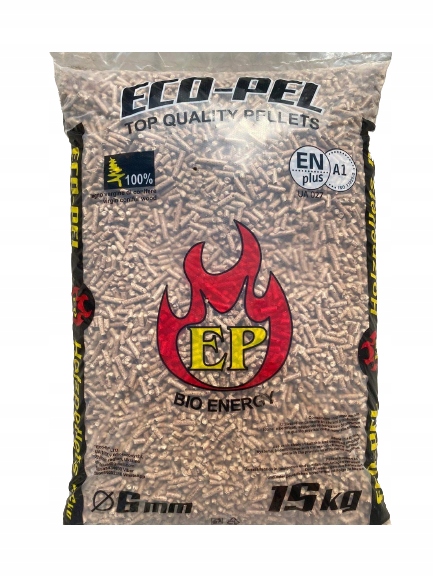 DREVENÁ PELETA 6mm 15kg CERTIFIKÁT EcoPel PELET